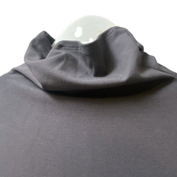 Attitudes by Renee Turtleneck Dress Medium Petite Gray Midi Tshirt Midi NWT - Picture 10 of 10
